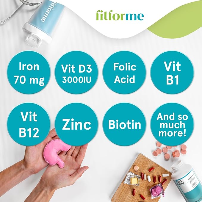 Bariatric Multivitamins with Iron - Capsules After Gastric Bypass - One a Day WLS Forte Capsule Starter Pack - 10 Days Supply of Vitamins & Minerals, Scientifically Proven