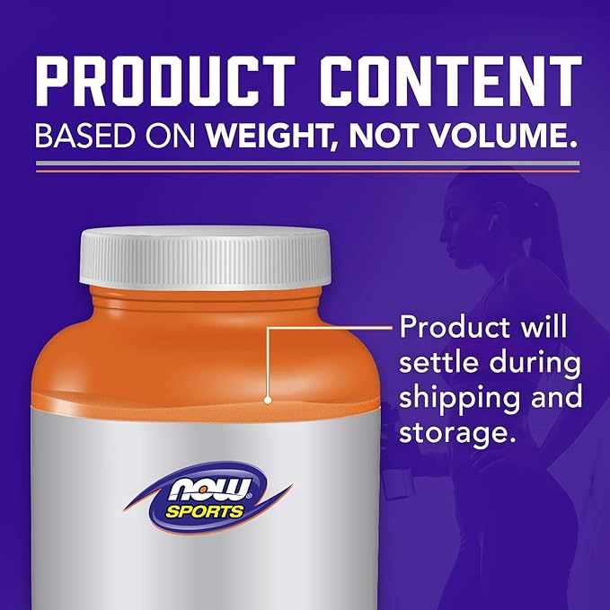 NOW Foods Sports Nutrition, L-Glutamine Pure Powder, Nitrogen Transporter*, Amino Acid, 6-Ounce