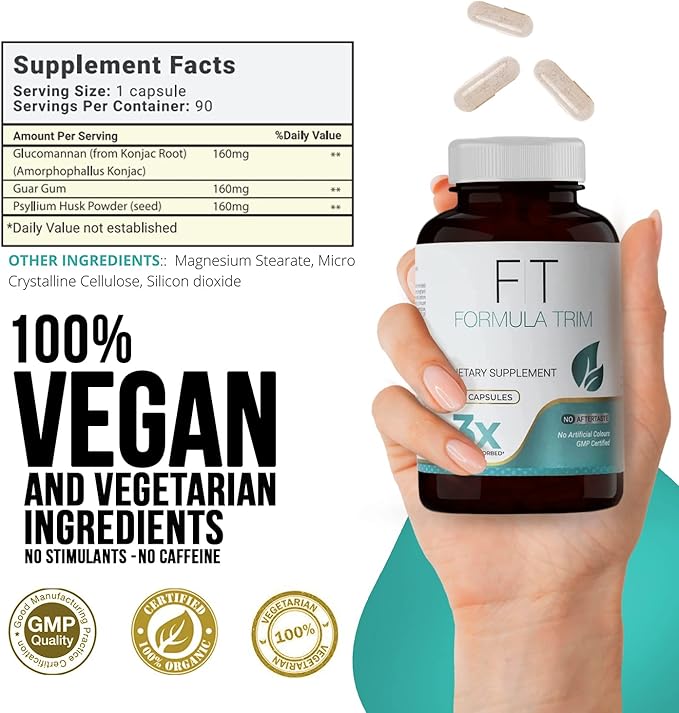 Weight Management Formula for Women. Helps Combat Cravings, Digestive & Gut Health. Organic. with Glucomannan. No Stimulants, No Caffeine. 30-Day Supply.