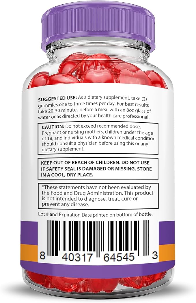 (5 Pack) Turbo Ripped Keto ACV Gummies Advanced Formula 1000MG Turbo Ripped Keto Gummies Apple Cider Vinegar Formulated with Pomegranate Beet Juice Powder B12 Vegan Non GMO 300 Gummys