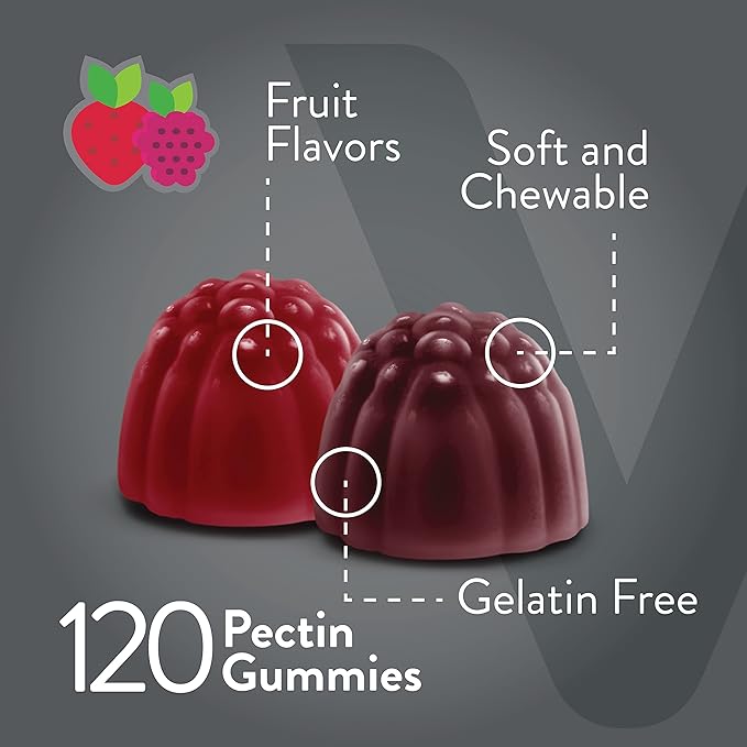 Prebiotic Fiber Gummies for Adults, 4g - Zero Sugar Added - Fiber Supplement Gummies for Digestive Health Regularity & Natural Weight Support-Vegan, Gelatin Free - Chewable Fruit Flavored Gummy 2 PACK