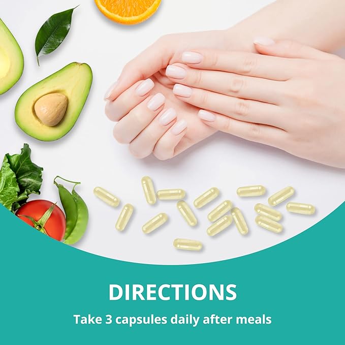 NuBest Collagen Collagen Peptides - Collagen Pills for Adults for Hair Growth, Strong Nails, Skin Health - Premium Collagen for Hair, Vitamin for Nails - 1500mg Collagen Per Serving - 90 Capsules