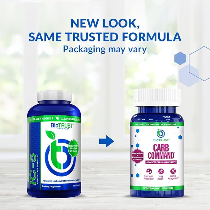 BioTrust Carb Command - Carb Management Supplement, Metabolic Support for Ketosis, Supports Keto, Low Carb and Paleo Lifestyle (60 Servings)