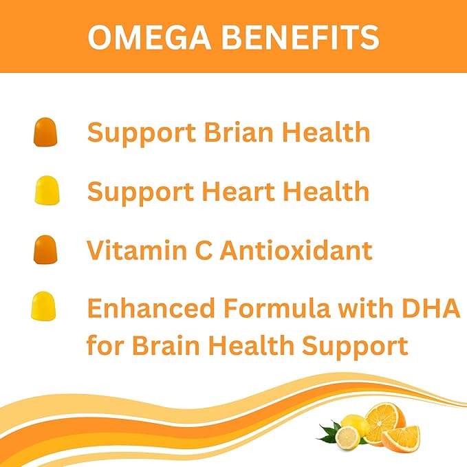 Greenfield Nutritions Smart Kids Halal Omega 3 Gummies with DHA - 60 Halal Vitamins for Kids, Supports Brain & Immune Health - Vegan, Non-GMO, Gluten, Gelatin-Free and Peanut-Free Halal Gummy Vitamins