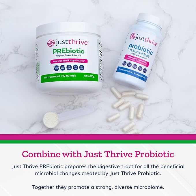 Just Thrive PREbiotic Powder - Digestive and Immune Support Supplement, 150 g