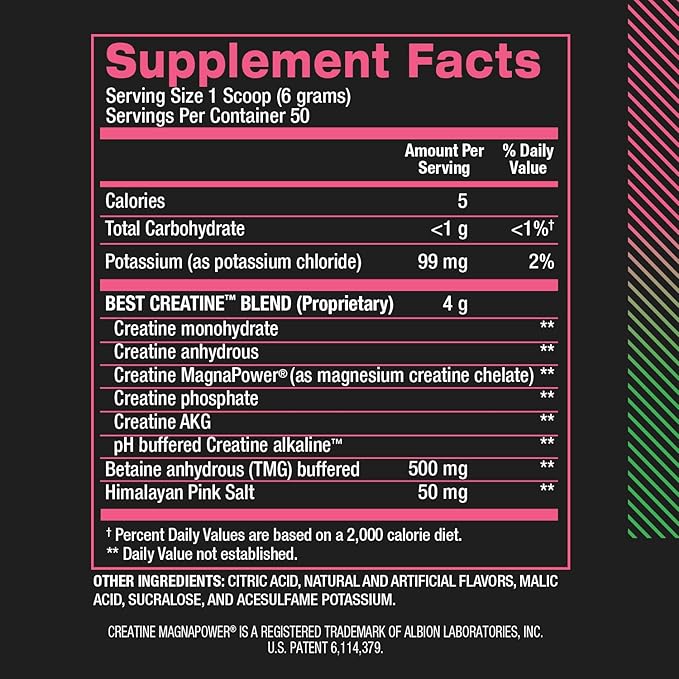 BPI Sports Best Creatine - Includes 6 Advanced Forms of Creatine - Supports Muscle Building and Post-Workout Recovery - Watermelon Cooler, 50 Servings