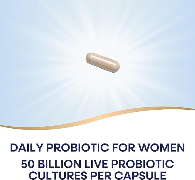 Nature's Way Fortify Optima Probiotic for Women, 50 Billion Live Cultures, 7 Strains, Supports Digestive and Immune Health*, 30 Capsules (Packaging May Vary)