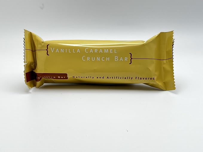 Vanilla Caramel Crunch Bar - New Journey Weight Loss & Wellness - High Protein Meal Replacement Nutrition Bar (7 bars/box)