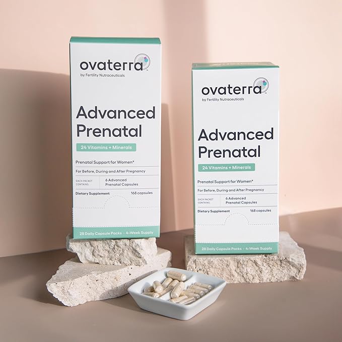 Advanced Prenatal, Prenatal Vitamins for Women with Choline, Methylfolate, Chelated Iron, Vitamins A, B6, and B12, 4-Week Supply Prenatal Multivitamin (28 Capsule Packs)