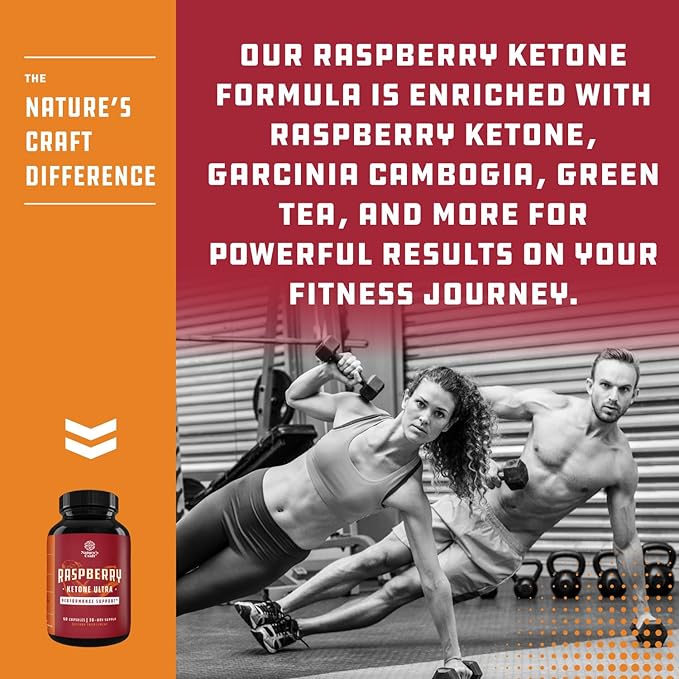 Blend of Raspberry Ketones, Green Tea Extract and African Mango – Lose Weight Faster – Potent Ingredients to Speed Up Weight Loss, Suppress Appetite & Burn Fat – 60 Capsules