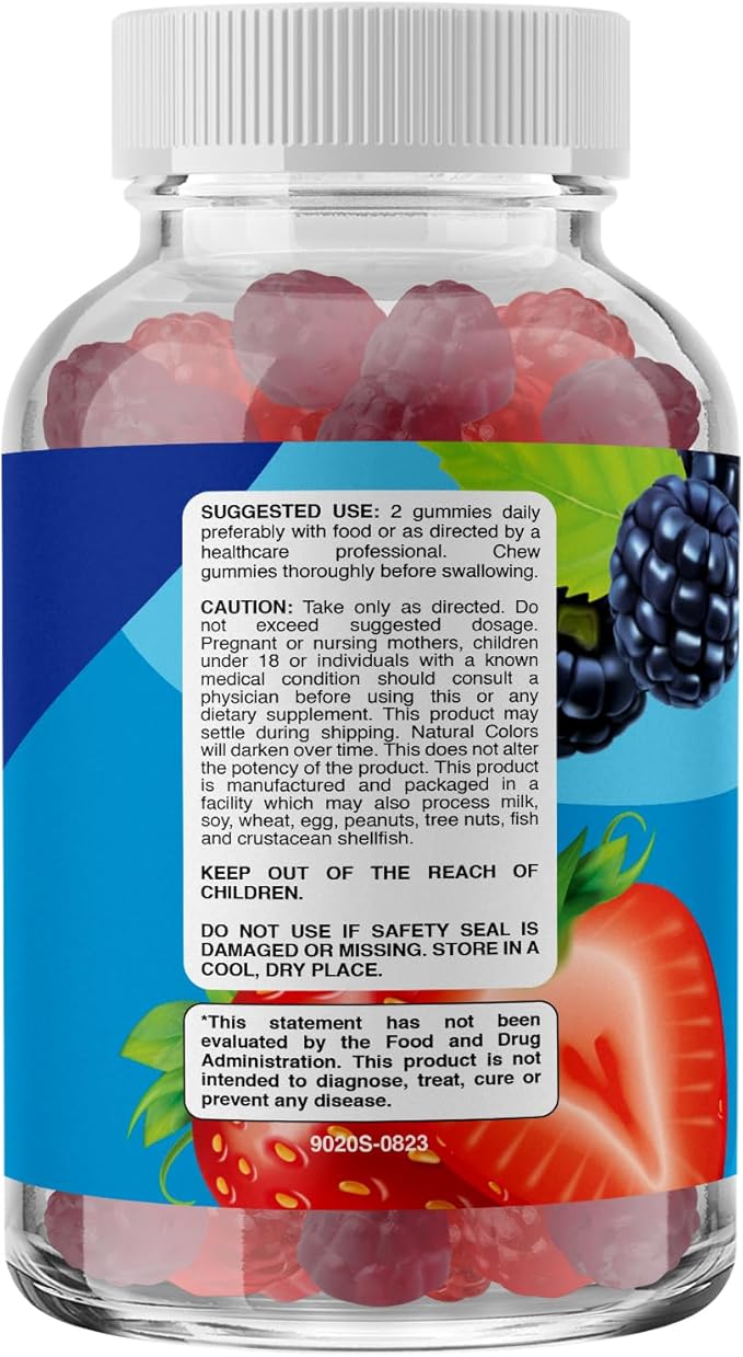 Fiber Gummies for Adults Sugar Free - Prebiotic Fiber Supplement Gummies for Digestive and Immune Support - Tasty High Fiber Non GMO Vegan Kosher Gluten and Sugar Free Gummies Vitamins for Adults