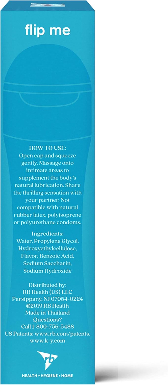 K-Y Tingling Water Based Lube, Sensorial Personal Lubricant, 1.69 fl oz