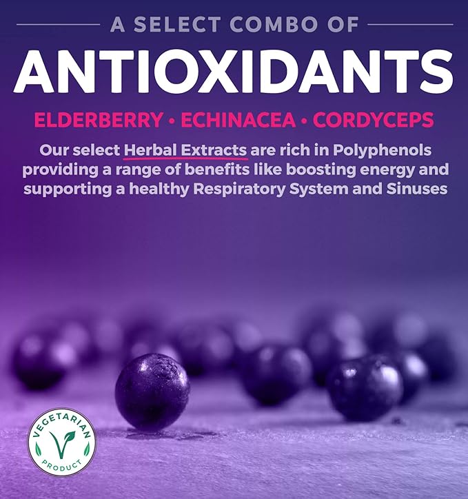 Vitamin C Immune Support Supplement - Immunity Boost Blend with Elderberry Vitamin C and Zinc for Daily & Seasonal Support - Immunity Supplement with Magnesium Zinc Vitamin C and D (3 Months Supply)