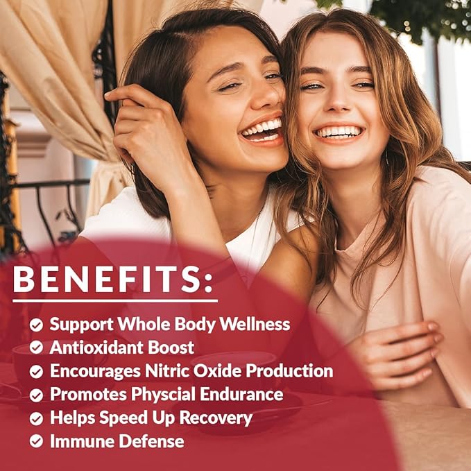 Beet Root Gummies 1000mg, Nitric Oxide Supplement for Men Women | Organic Beet Gummy with Grape Seed, Pomegranate, Black Pepper, Vitamin C, B12 (2-Pack)