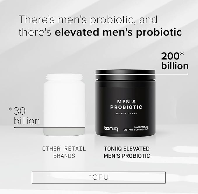 Probiotics for Men - Ultra High Potency, 200 Billion CFU, 20 Strains, Prebiotics for Digestive and Immune Support - Advanced Formula, Third-Party Tested, GMP-Certified