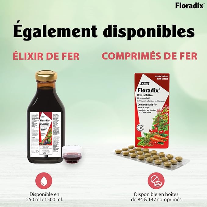 Floradix Liquid Iron and Vitamin Formula 250ml