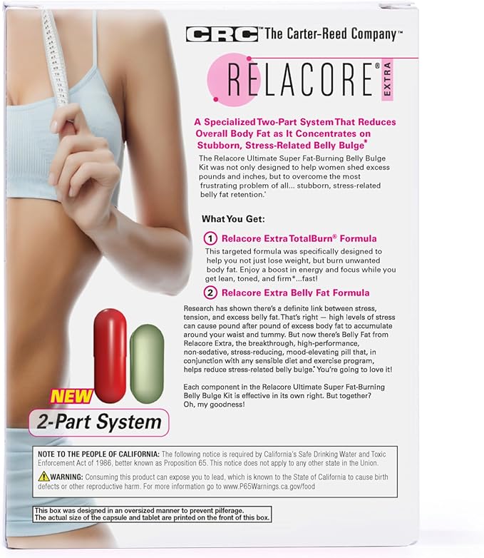 Ultimate Super Fat-Burning Belly Bulge Kit - Specialized Two-Pronged Weight-Loss System - Stress Relief and Fat Burning Supplements, 15 Day-Supply