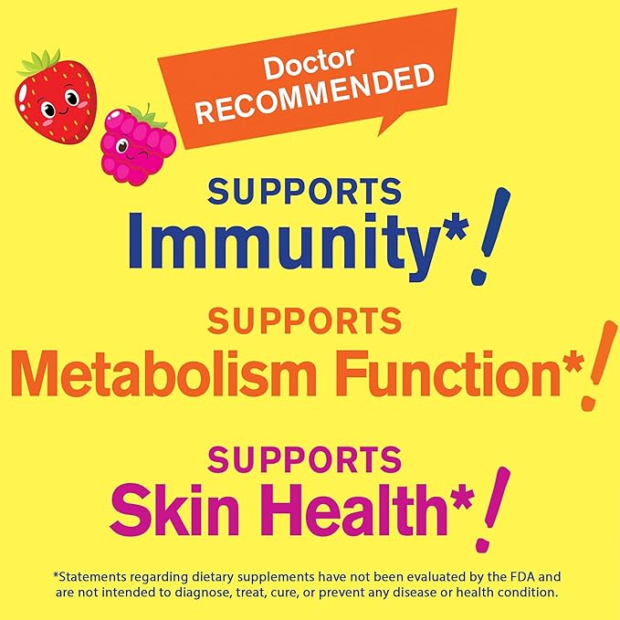 Zinc for Kids 25mg Gummies - Immune System and Antioxidant Support - Skin Health, Maximum Strength Children Zinc Supplement Immune Booster Gummy - GMO-Free, Vegan - 60 Gummies (2)