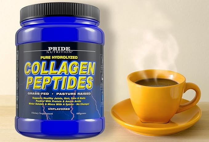 Collagen Peptides Powder - Grass Fed Pasture Raised Hydrolyzed Paleo and Keto Friendly Supplement - for Youthful Skin, Healthier Hair, Joints, Stronger Nails - GMO and Gluten Free