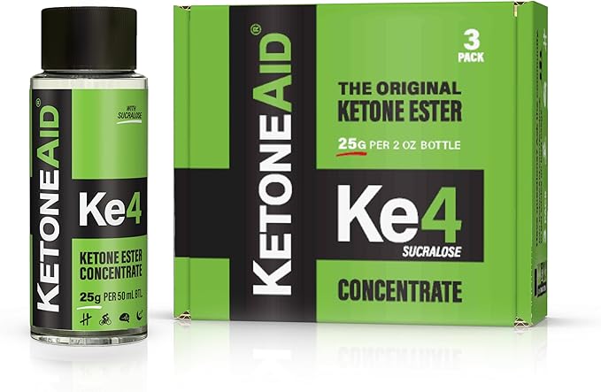 KetoneAid Ke4 Pro with Sucralose | Ketone Ester Drink | 10 Servings Per Bottle