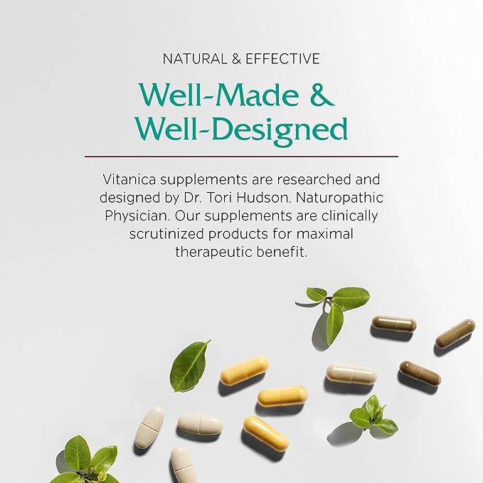 Vitanica Vegan Symmetry, Non-GMO Vegan Multivitamin for Women, Iron Free, Gluten Free, 120 Capsules