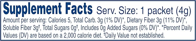 Nestle Health Science NutriSource Fiber Supplement Packet, Unflavored, 0.14-Ounce Packet (Pack of 12)