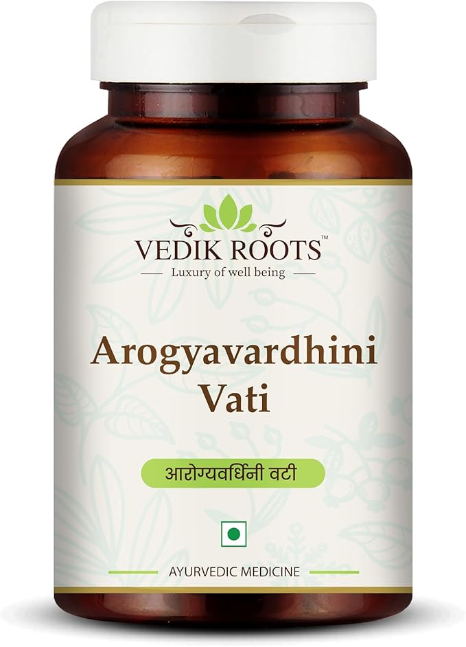 Arogyavardhini Vati Tablets - Natural Detox and Liver Health Support | for Spleen Enlargement | Reduces Bloating | for Nutrient Absorption Improvement | 120 Tablets (120)