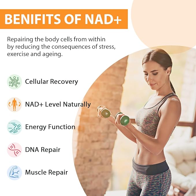 Liposomal NAD+ Supplement 500 mg, High Absorption, Boost NAD+ with TMG 250 mg, Actual NAD Plus More Efficient Than Nicotinamide Riboside, Support Cellular Energy, Healthy Aging | 360 Softgels
