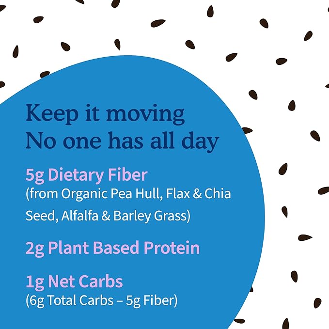 Garden of Life Organic Unflavored Fiber Powder Detox Blend with Chia, Alfalfa & Barley for Herbal Cleanse, Gut Health Support - Detoxifiber - Non-GMO, Gluten-Free, Psyllium Free, Vegan, 30 Servings