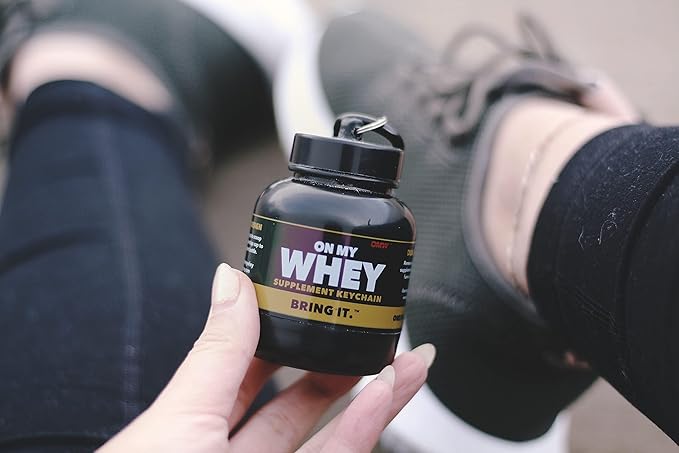 Protein Powder and Supplement Funnel Keychain, Portable to-Go Container for The Gym, Workouts, Fitness, and Travel - TSA Approved, Classic 3-Pack