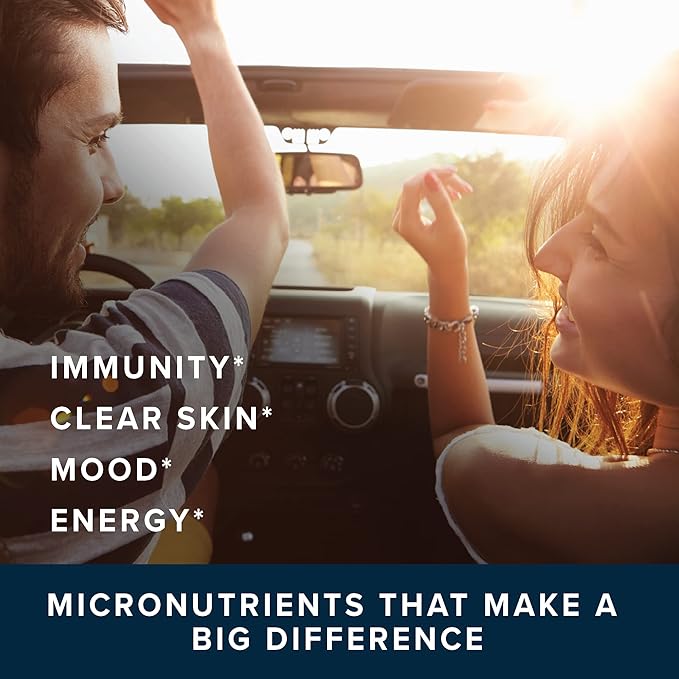 Zinc Supplement Microbeadlets for Immune & Acne Support | Highly Absorbable Zinc Bisglycinate & Orotate with 2mg Chelated Copper + Vitamin B6 | Vegan, Gluten-Free | 30mg Zinc Balance | 60 Capsules