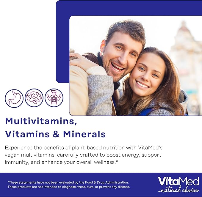 Vegan Multivitamin for Women and Men with digestive enzymes, Probiotics, Vitamin D3, Vitamin C, Vitamin A, Vitamin B12, Multi Vitamin and Multimineral Supplement for Immune Support,60 Tablets