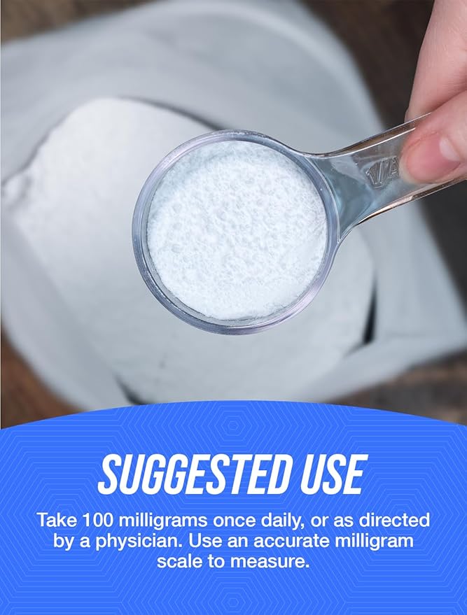 BulkSupplements.com Thiamine HCl Powder - Thiamine Hydrochloride, B1 Vitamins, Thiamine B1 Supplement, Thiamine 100mg - Gluten Free, 100mg per Serving, 100g (3.5 oz) (Pack of 1)