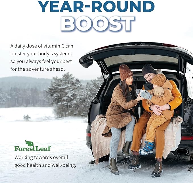 ForestLeaf Liposomal C - 1000mg Capsules - Immune Booster with MCT Oil & Sunflower Lecithin - Superior Absorption - High Dose C (Unflavored - 120 Veg Cap)