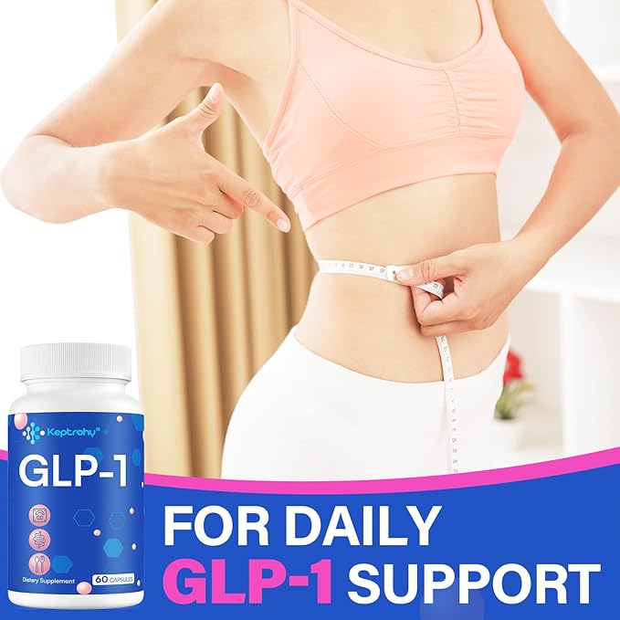 GLP-1 Supplement for Women and Men, GLP-1 Supplement | GLP-1 Support, GLP Support Core with Hops Extract, Synbiotics, Eriocitrin Support GLP-1 Level Naturally, Natural, Take Before Meal - 1 Pack