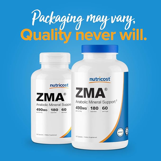 Nutricost ZMA 180 Capsules (2 Bottles)