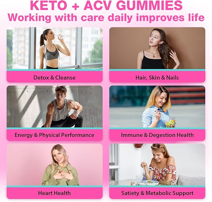 Apple Cider Vinegar Gummies, Fast Ripped Keto ACV Gummies, Max Strength 2000mg, Formulated with Green Tea, B6 & B12, Probiotics, ACV Gummies for Metabolism, Digestion, Detox & Cleanse, 120 Gummies