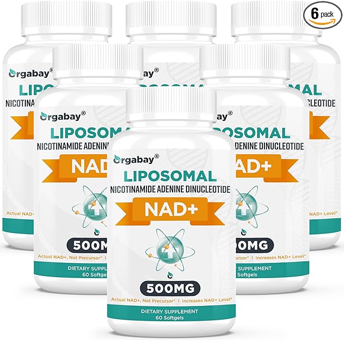 Liposomal NAD+ Supplement 500 mg, High Absorption, Boost NAD+ with TMG 250 mg, Actual NAD Plus More Efficient Than Nicotinamide Riboside, Support Cellular Energy, Healthy Aging | 360 Softgels