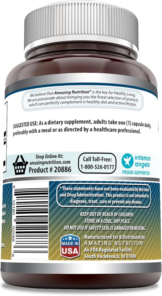 Amazing Formulas Taurine Amino Acid Supplement | 1000 Mg per Serving | 100 Capsules | Non-GMO | Gluten-Free | Made in USA