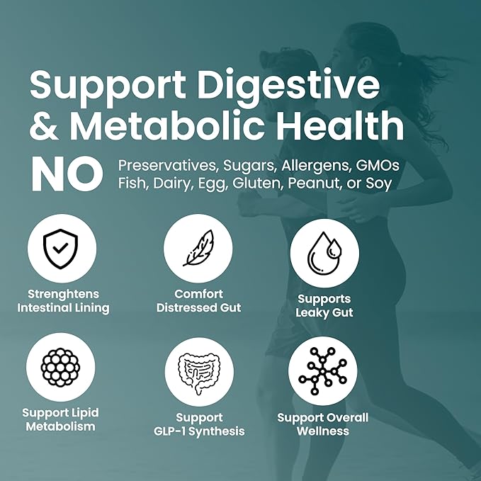 Akkermansia Muciniphila Probiotics for Digestive Health - 5 Billion TFU Akkermansia Probiotic for Leaky Gut Repair and Immunity, Prebiotics and Probiotics for Women and Men, 60 Vegan Capsules