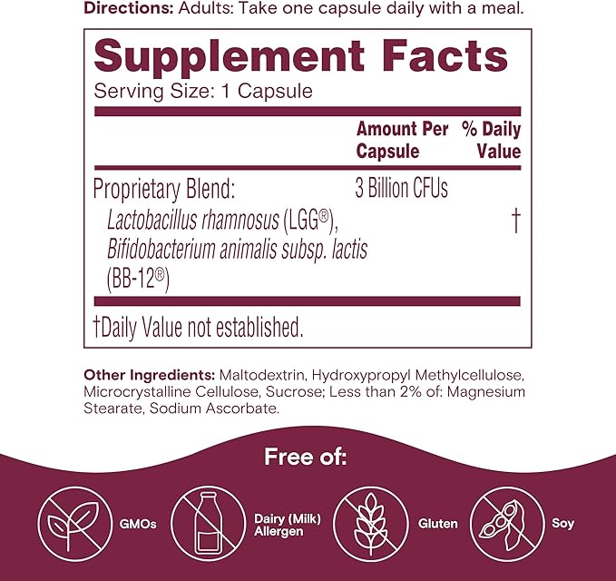Phillips' Colon Health Daily Probiotic Capsules, 4-in-1 Symptom Defense to Help Defend Against Occasional Gas, Bloating, Constipation, and Diarrhea, Daily Supplement, 90 Count