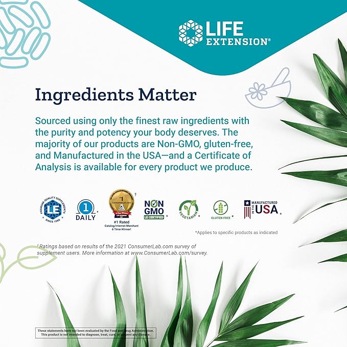 Life Extension 99mg Potassium with Extend-Release Magnesium 250mg, 100 Veg Caps - Gluten-Free – Non-GMO – Vegetarian Supplement for Men and Women - Dual-Action Mineral Formula