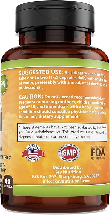 Apple Cider Vinegar 1500mg, 100% Organic, Pure & Raw - Healthy Digestion & Detox Support - 60 Day Supply