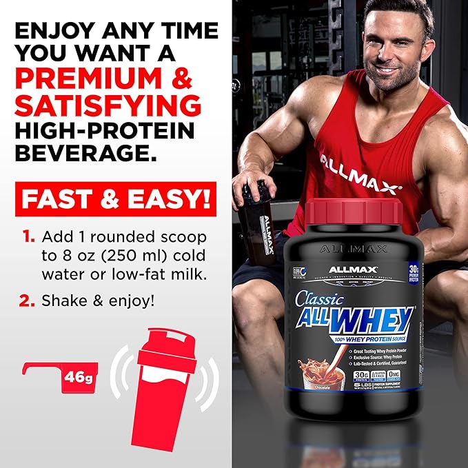ALLMAX Nutrition AllWhey Classic, Strawberry, 5lb