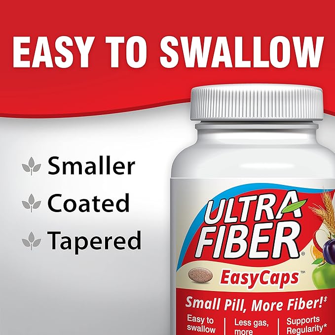 Caplets - The Small Pill with More Fiber - Fiber Support for Regularity – 150ct