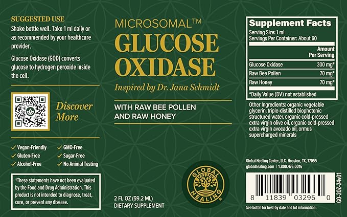 Global Healing Glucose Oxidase - 2 Fl Oz