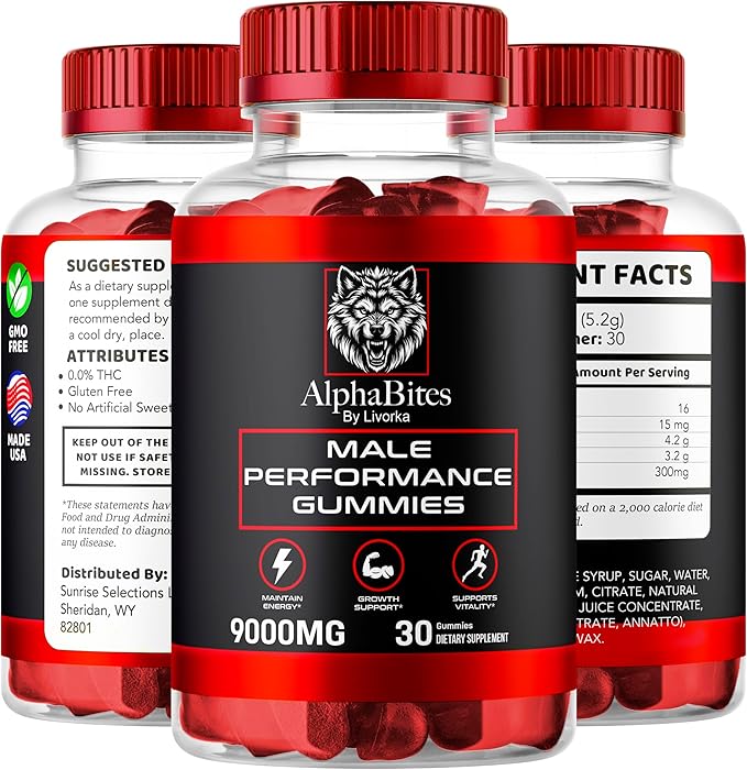 (5 Pack) Alpha Bites Men Gummies, AlphaBites Gummies, AlphaBites For Men Gummys Supplements, Alpha Bites Men, Alpha Bites Gummies, Alpha Bites Gummies For Men Performance, Alphabites Men, 150 Gummies