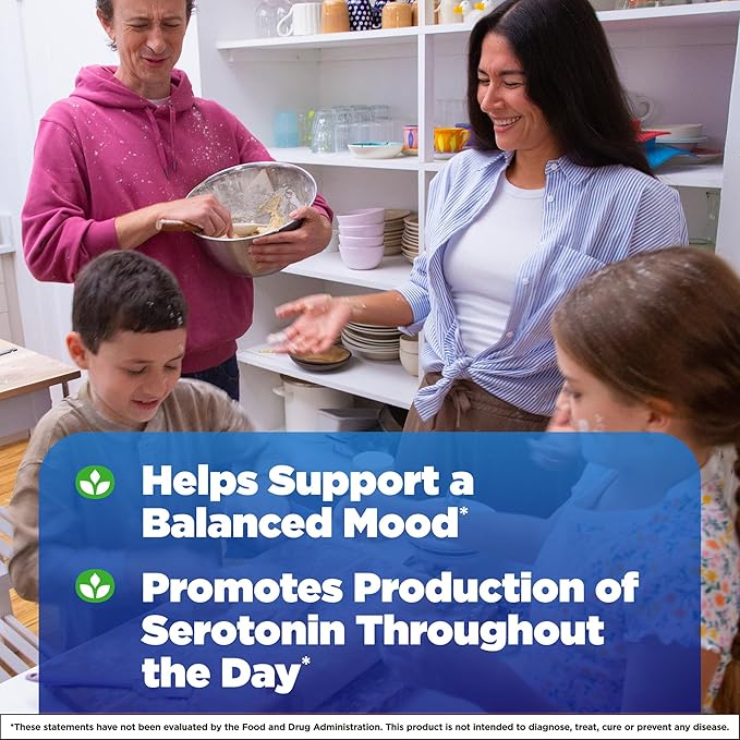 Natrol 5-HTP 100mg, Dietary Supplement Helps Support a Balanced Mood, Mood and Stress Support Supplement, 90 Time Release Tablets, 45-90 Day Supply