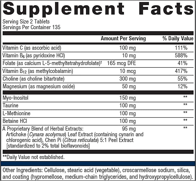 Metagenics Lipo-Gen - Lipotropic Liver Supplement* - Gallbladder Support* - with Amino Acids, Vitamin B12 & Choline - Non-GMO, Gluten-Free & Vegetarian - 270 Tablets