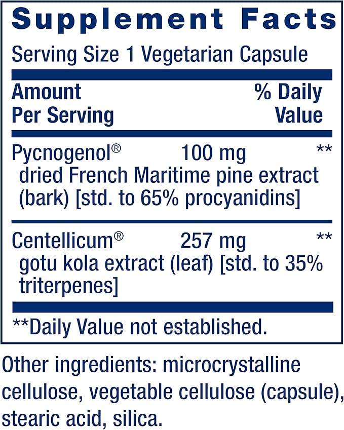Life Extension Arterial Protect - Blood Pressure Supplement for Heart Health - with gotu kola and Pycnogenol dried French maritime pine bark extracts - Gluten-Free, Non-GMO, Vegetarian - 30 capsules